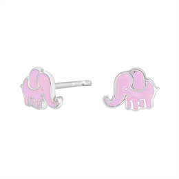 Ørestikker med elefant, rosa - Nordahl Andersen